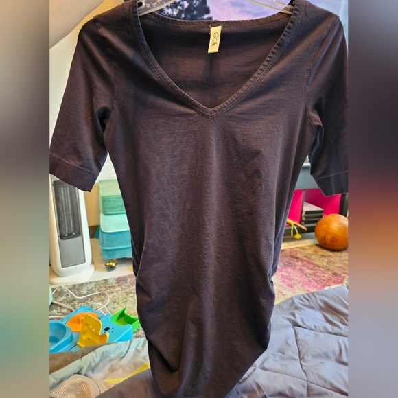 Victoria's Secret 3/4 sleeve navy blue long yoga tunic - Picture 1 of 2